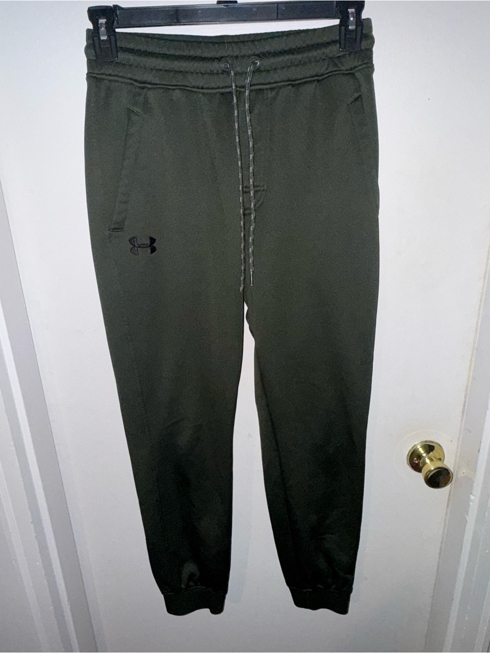 Under Armour STORM Warm Men's Dark Olive Green Joggers with Drawstring